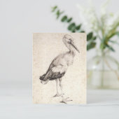 The Stork van Albrecht Durer Briefkaart (Staand voorkant)