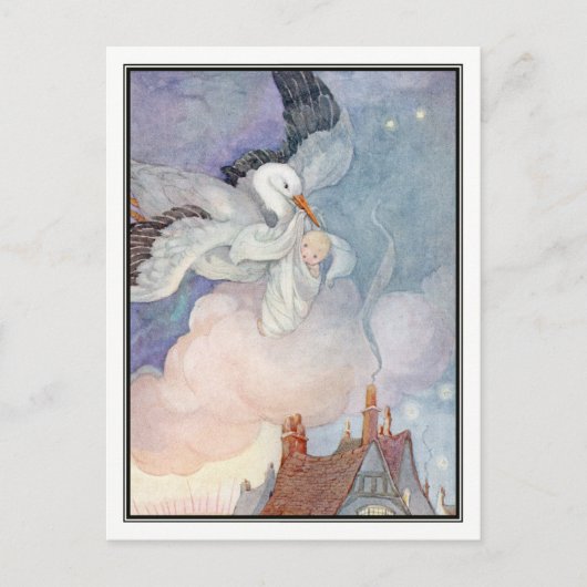 The Stork van Anne Anderson Briefkaart (Voorkant)