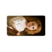 The Story Book, 1877 by William-Adolphe Bouguereau Etiket (Voorkant)