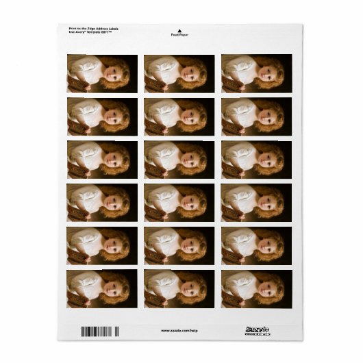 The Story Book, 1877 by William-Adolphe Bouguereau Etiket (Full Sheet)