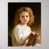 The Story Book, 1877 by William-Adolphe Bouguereau Poster (Voorkant)