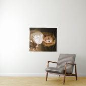 The Story Book, 1877 by William-Adolphe Bouguereau Wandkleed (In Situ (horizontaal))