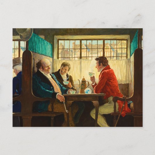 The Story of Coffee, 1940, van Newell Convers Wyet Briefkaart (Voorkant)