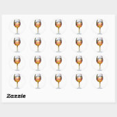 The story of wine ronde sticker (Vel)