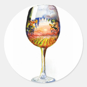 The story of wine ronde sticker