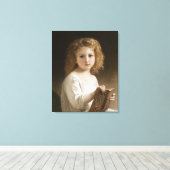 The Storybook - William Bouguereau Canvas Afdruk (Insitu (Houten vloer))