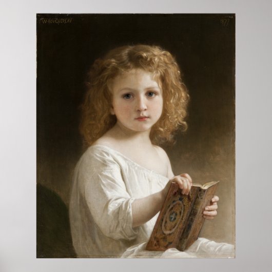 The Storybook - William Bouguereau Poster (Voorkant)