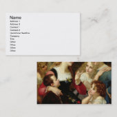 The Storyteller, 1874 (olie op canvas) Visitekaartje (Voorkant / Achterkant)