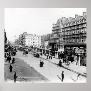 The Strand and Charing Cross Station, Londen Poster