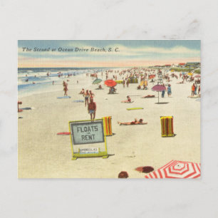 The Strand at Ocean Drive Beach, South Carolina Briefkaart