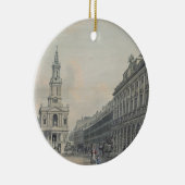 The Strand with Somerset House and St. Mary le Str Keramisch Ornament (Rechts)