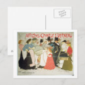 'The Street', poster voor de printer Charles Verne Briefkaart (Voorkant / Achterkant)
