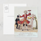 The Street Singer, gegraveerd door Alois Senefelde Briefkaart (Voorkant / Achterkant)