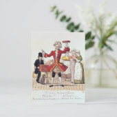 The Street Singer, gegraveerd door Alois Senefelde Briefkaart (Staand voorkant)