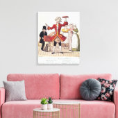 The Street Singer, gegraveerd door Alois Senefelde Canvas Afdruk (Insitu (Woonkamer))