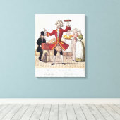 The Street Singer, gegraveerd door Alois Senefelde Canvas Afdruk (Insitu (Houten vloer))