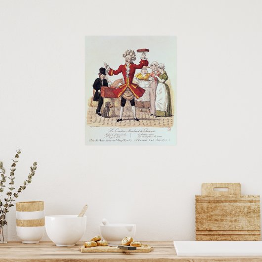 The Street Singer, gegraveerd door Alois Senefelde Poster (Keuken)