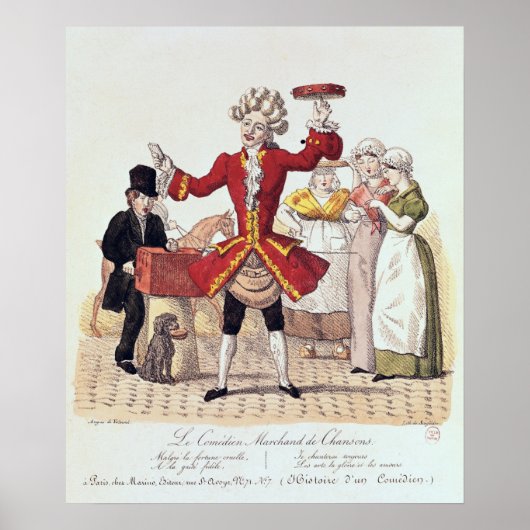 The Street Singer, gegraveerd door Alois Senefelde Poster (Voorkant)