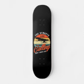 The Streets Are Calling And I Must Go - Retro  Persoonlijk Skateboard (Voorkant)