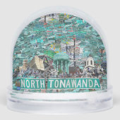 The Streets of North Tonawanda Snow Globe Sneeuwbol (Achterkant)