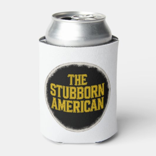 The Stubborn American Bold Emblem can coller Blikjeskoeler (Blikje Voorkant)
