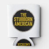 The Stubborn American Bold Emblem can coller Blikjeskoeler (Achterkant)