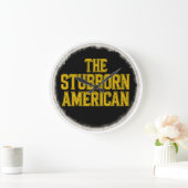 The Stubborn American Bold Emblem Clock Grote Klok (Huis)