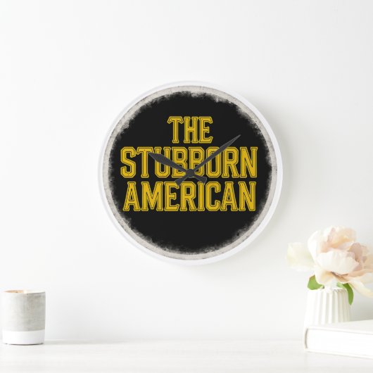 The Stubborn American Bold Emblem Clock Grote Klok (Huis)