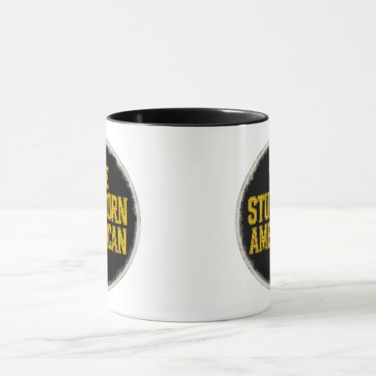 The Stubborn American Bold Emblem mug Mok (Midden)