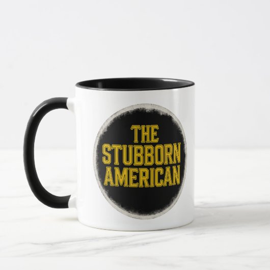 The Stubborn American Bold Emblem mug Mok (Links)
