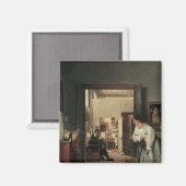 The Studio of Ingres in Rome, 1818 Magneet (Voorkant / Achterkant)