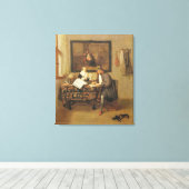 The Studious Life, 1662 Canvas Afdruk (Insitu (Houten vloer))