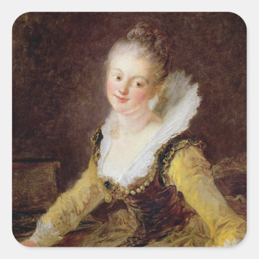 The Study, of The Song, c.1769 Vierkante Sticker (Voorkant)