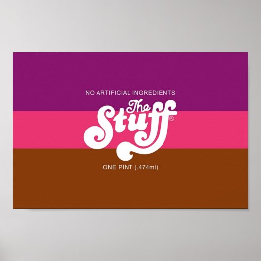 The Stuff Horror Movie Poster (Voorkant)