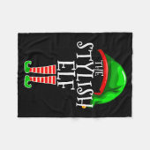 The Stylish Elf Group Matching Family Christmas  Fleece Deken (Voorkant (Horizontaal))
