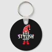 The Stylish Gnome Christmas Matching Pajama  Sleutelhanger (Voorkant)