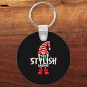 The Stylish Gnome Christmas Matching Pajama  Sleutelhanger (Voorkant)