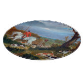 The Suffolk Hunt 1833 Fox Hunt Snijplank (Hoek)