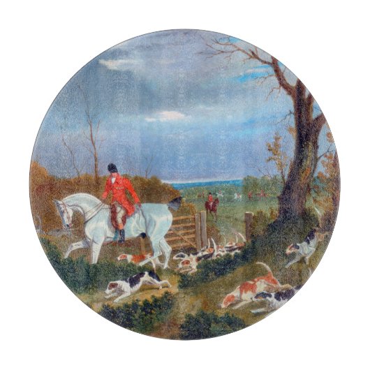 The Suffolk Hunt 1833 Fox Hunt Snijplank (Voorkant)