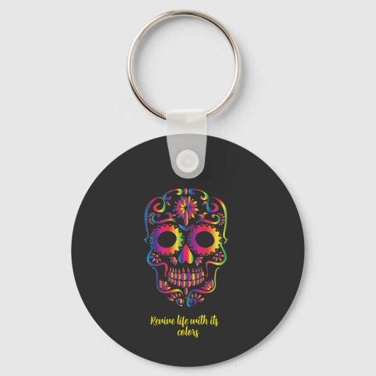 The Sugar Skull Keychain dares to stand out. (Voorkant)