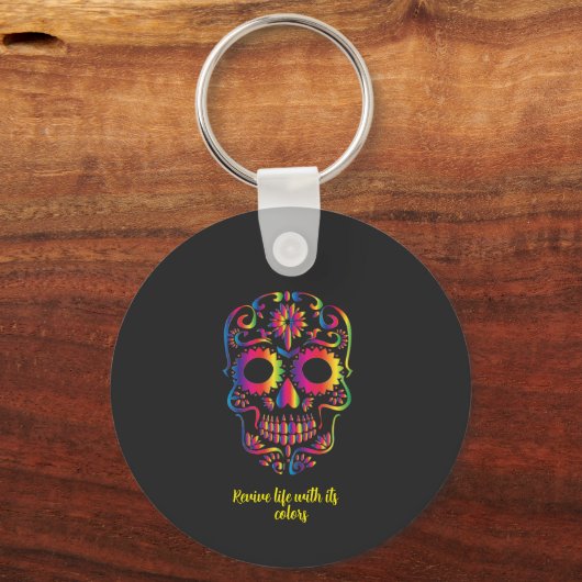 The Sugar Skull Keychain dares to stand out. (Voorkant)