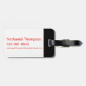 The Suicide Squad | Rood en Zwart Logo Bagagelabel (Achterkant horizontaal)