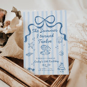The Summer I turned 12 Birthday Invitation Kaart