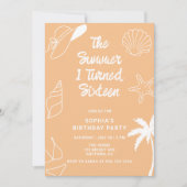 The Summer I Turned Sixteen 16th Birthday Party Kaart (Voorkant)