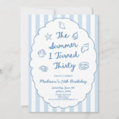 The Summer I Turned Thirty 30th Birthday Party Kaart (Voorkant)