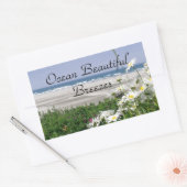 "The Summer Ocean Daisy" Rechthoekige Sticker (Envelop)