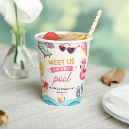The Summer Pool Birthday Papieren Bekers