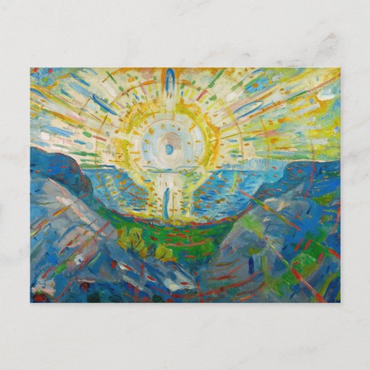 The Sun, 1912 van Edvard Munch Briefkaart (Voorkant)