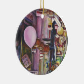 The Sun and Moon Pink Balloon, Singapore Keramisch Ornament (Rechts)
