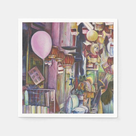 The sun and Moon Pink Balloon, Singapore Servet (Voorkant)